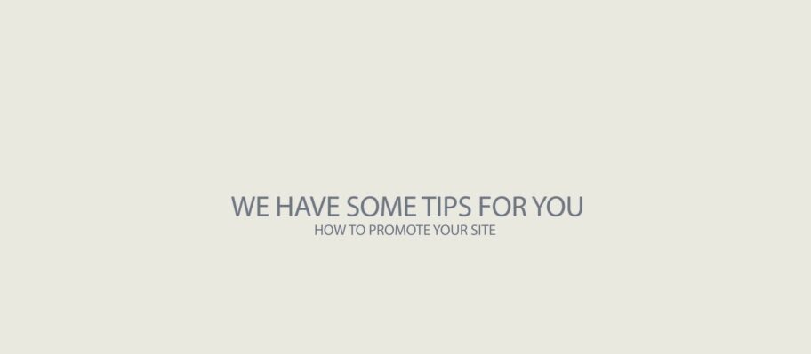Tips on how to promote your Website