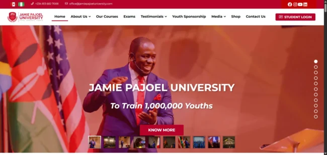 Online Courses Website Development