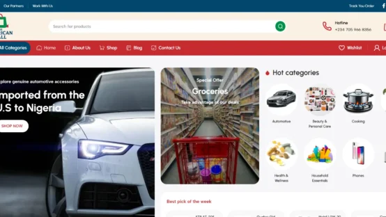Shopping Mall Website Development
