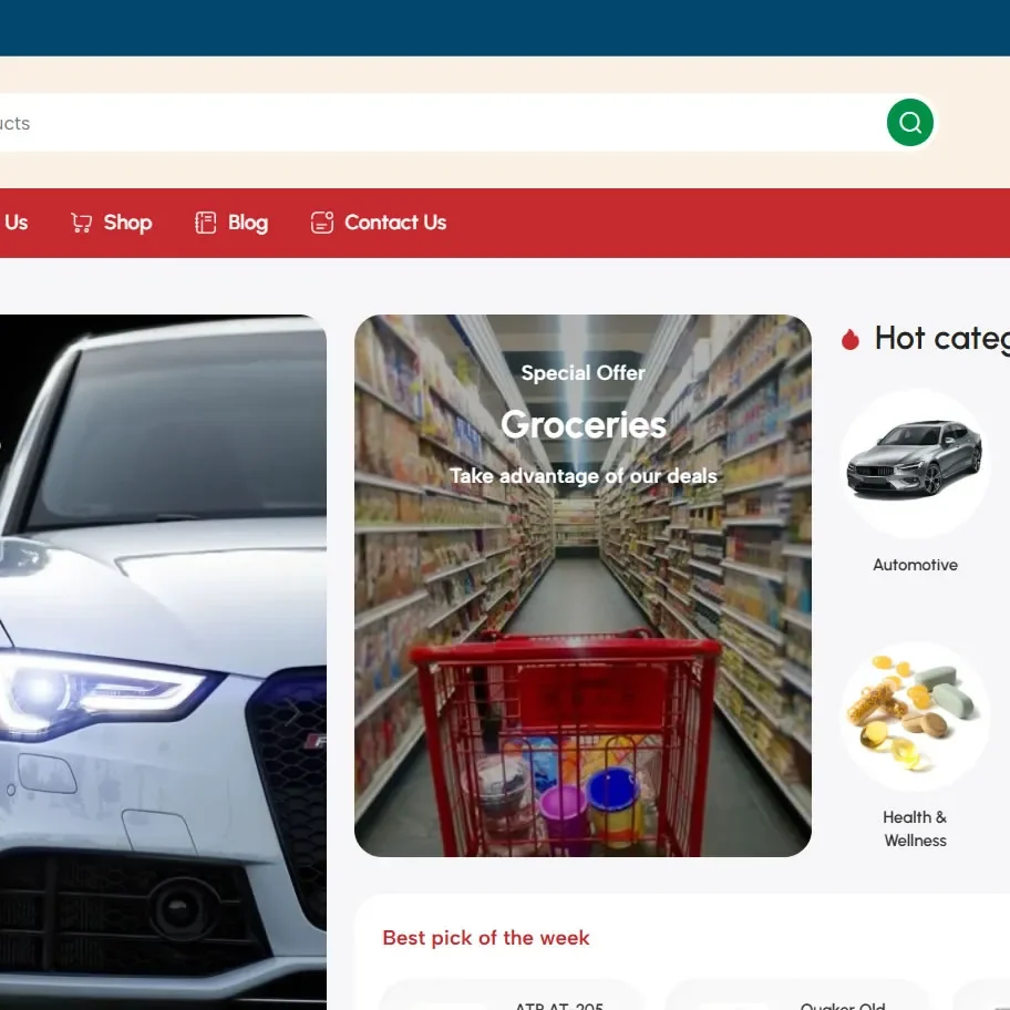 Shopping Mall Website Development