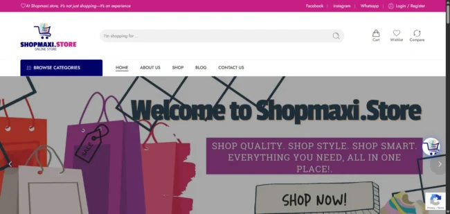 Shop Website Development