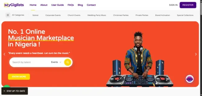 Online Musicians Booking