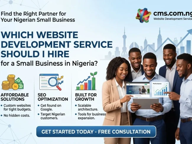 Small business website